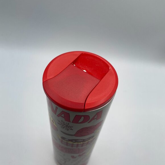 Starbucks Canada 2019 Been There Stainless Steel Tumbler 16 oz Red NEW - Picture 4 of 6